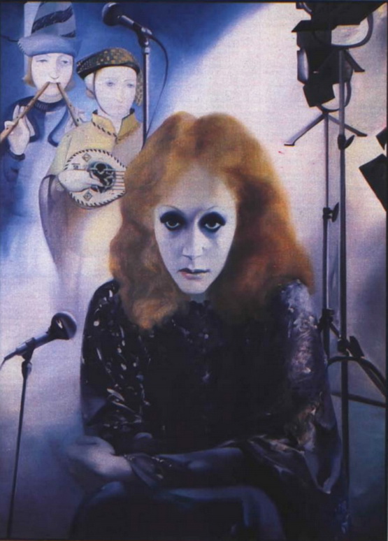 Певица (портрет Аллы Пугачевой) 170х140 холст, масло 1988 год 
